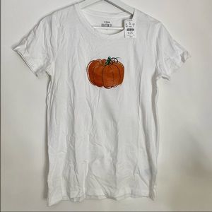 J. Crew glitter pumpkin collector tee